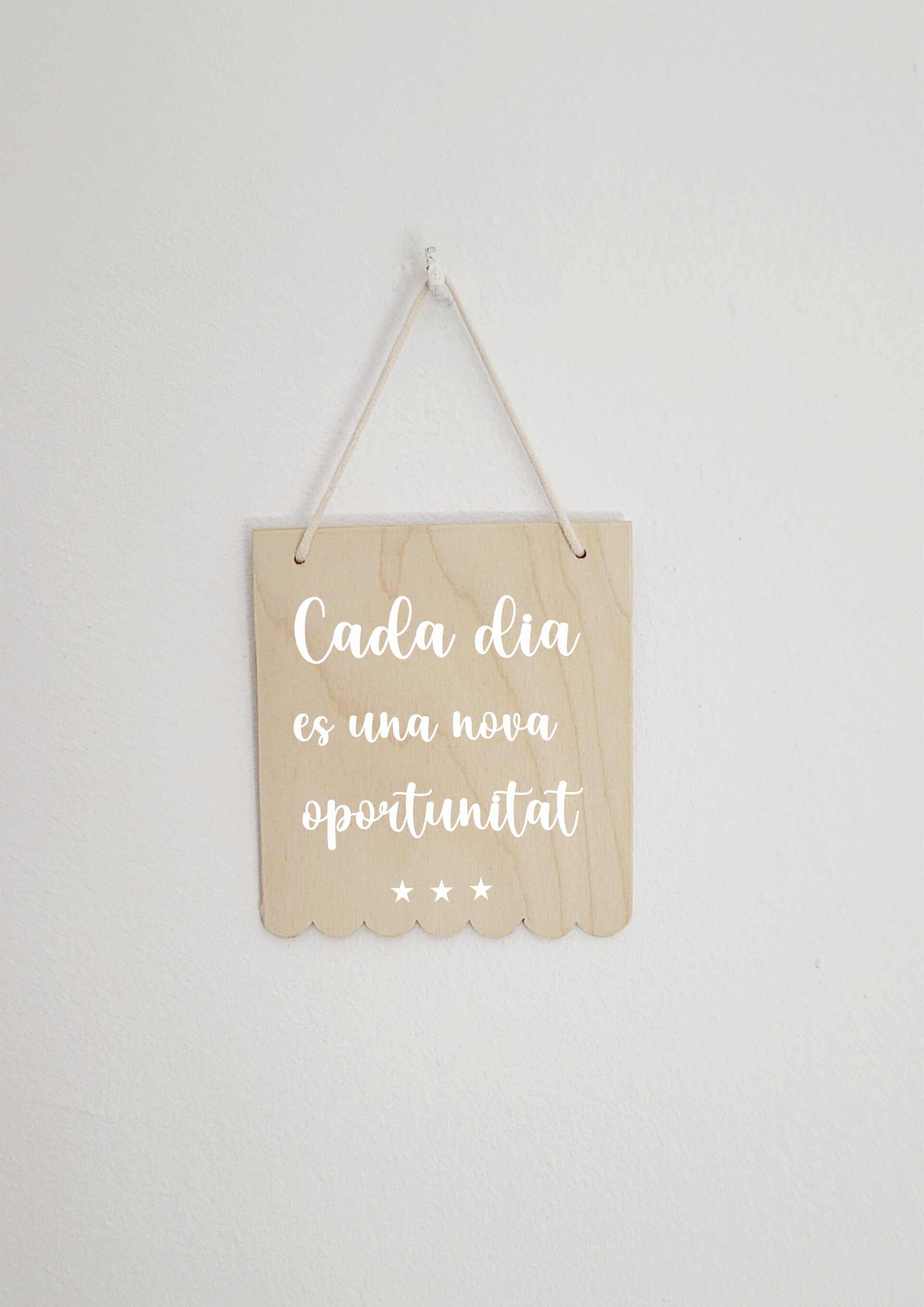 Cartel "Cada dia es una nova oportunitat" - 2