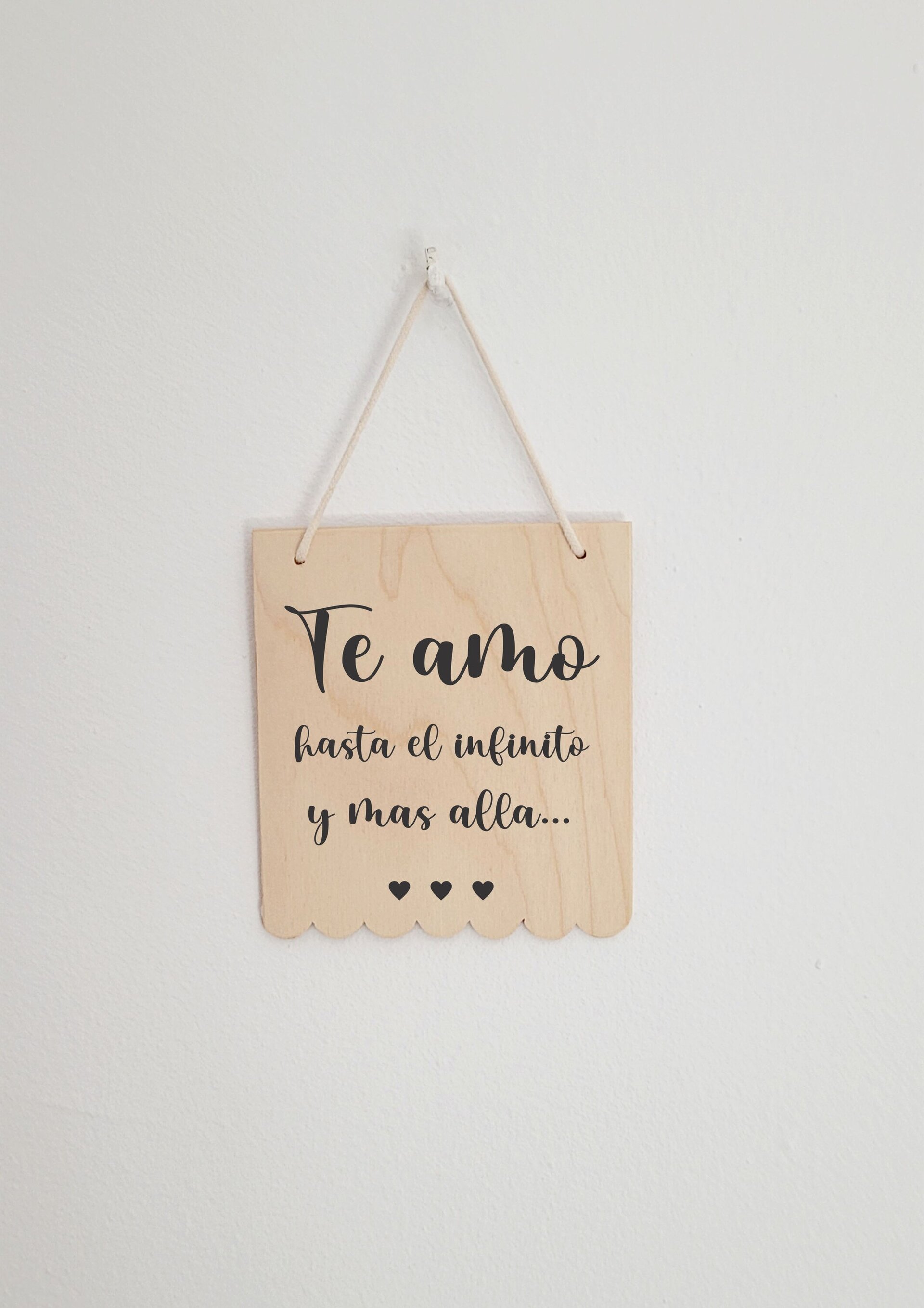 Cartel "Te amo hasta el infinito y más allá" - 2