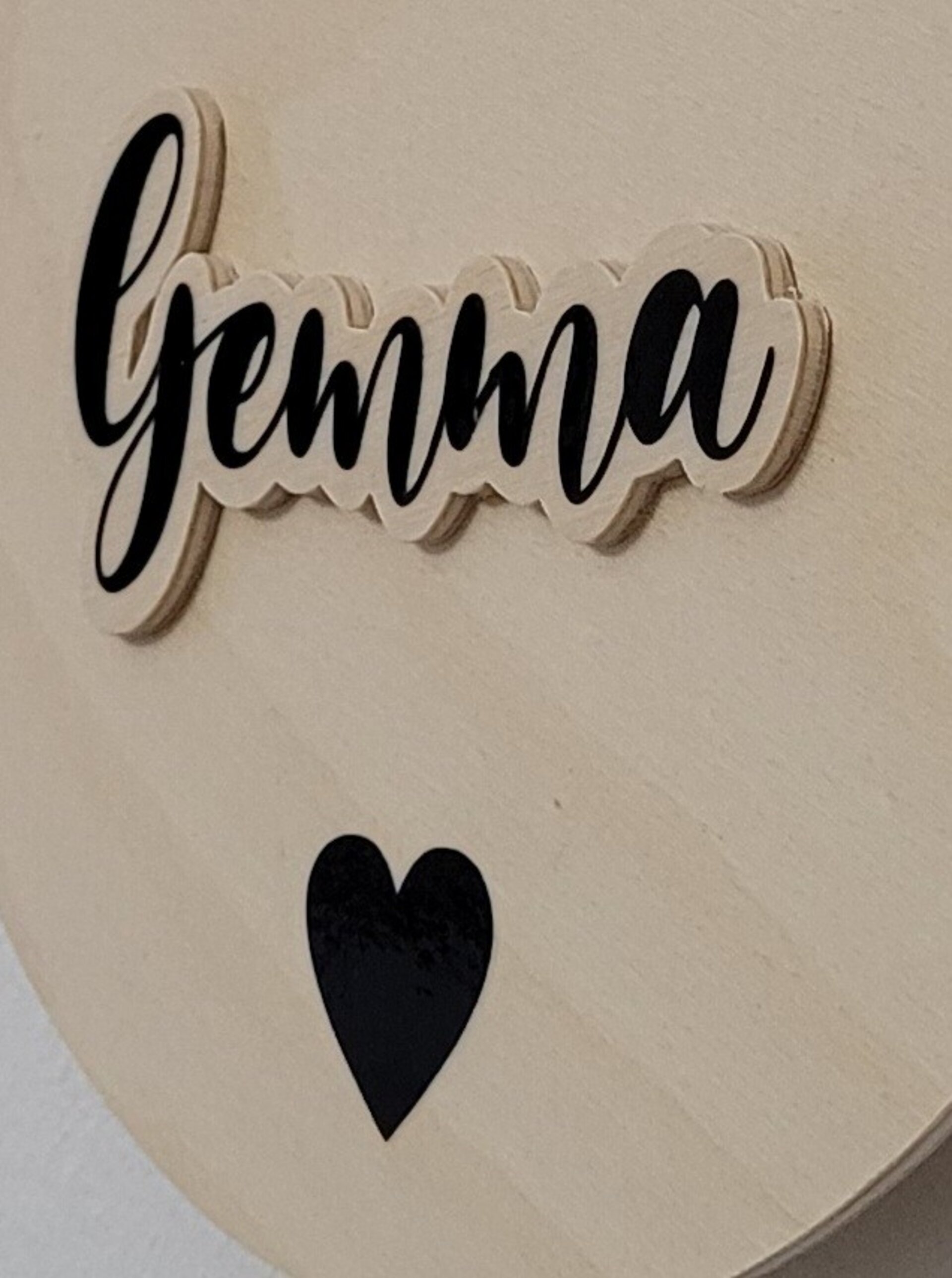 Cartel de madera Personalizado "Bienvenido/a" - 4